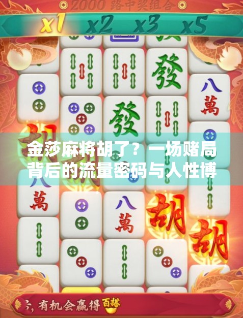 金莎麻将胡了？一场赌局背后的流量密码与人性博弈