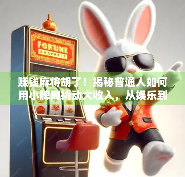 赚钱麻将胡了！揭秘普通人如何用小牌局撬动大收入，从娱乐到副业的逆袭之路