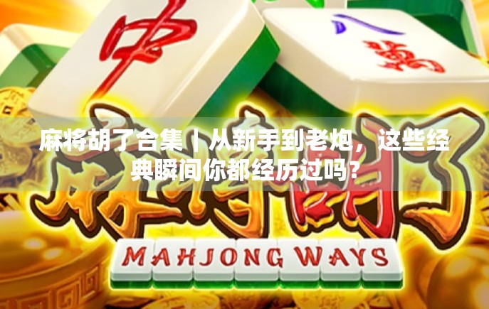 麻将胡了合集｜从新手到老炮，这些经典瞬间你都经历过吗？