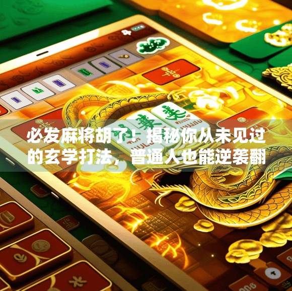 必发麻将胡了！揭秘你从未见过的玄学打法，普通人也能逆袭翻盘！