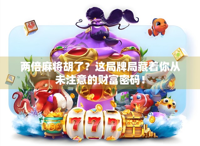 两倍麻将胡了?这局牌局藏着你从未注意的财富密码! 两倍麻将胡了?这局牌局藏着你从未注意的财富密码!