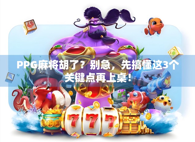 PPG麻将胡了？别急，先搞懂这3个关键点再上桌！