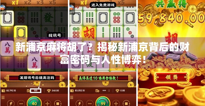 新浦京麻将胡了？揭秘新浦京背后的财富密码与人性博弈！
