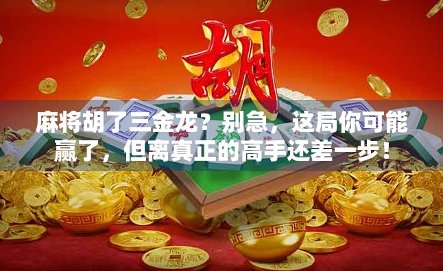 麻将胡了三金龙？别急，这局你可能赢了，但离真正的高手还差一步！