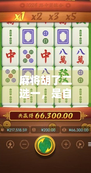 麻将胡了二选一，是自摸还是点炮？你选对了吗？