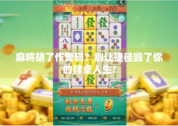麻将胡了作弊码？别让捷径毁了你的牌桌人生！