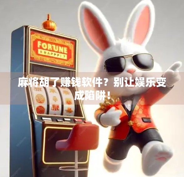 麻将胡了赚钱软件？别让娱乐变成陷阱！
