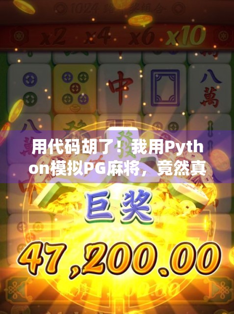 用代码胡了！我用Python模拟PG麻将，竟然真能打出十三幺！