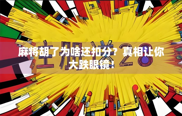 麻将胡了为啥还扣分？真相让你大跌眼镜！