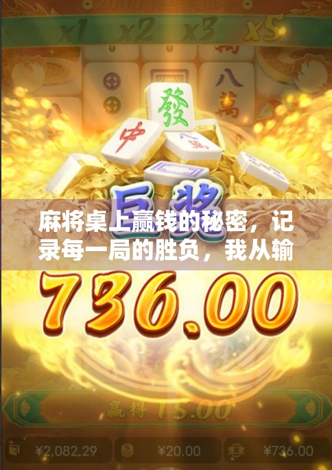 麻将桌上赢钱的秘密，记录每一局的胜负，我从输家变成了赢家